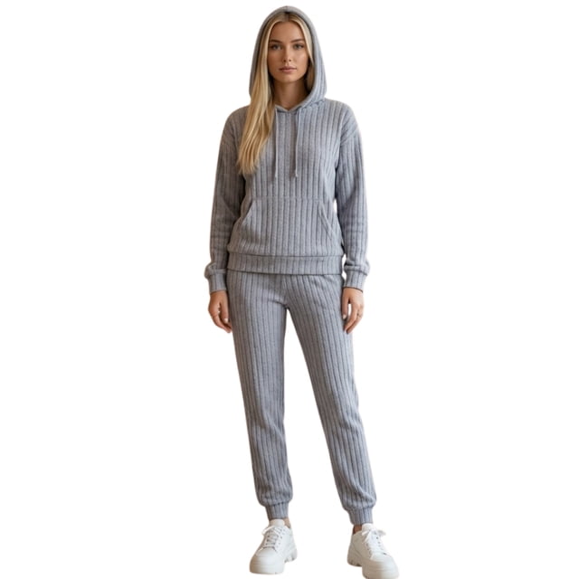 Conjunto Mujer 2 Piezas Sudadera y Pants Jogger Suave Invierno