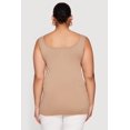 thumbnail image 4 of Women's Plus Size Solid Seamless Scoop Neck Tank Top, 4 of 4