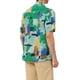 thumbnail image 3 of CAMISA HAWAIANA DE MANGA CORTA CON BOTONES PARA HOMBRE IMPRESA EN BLOQUES DE COLOR VERDE Y AZUL XL, 3 of 6