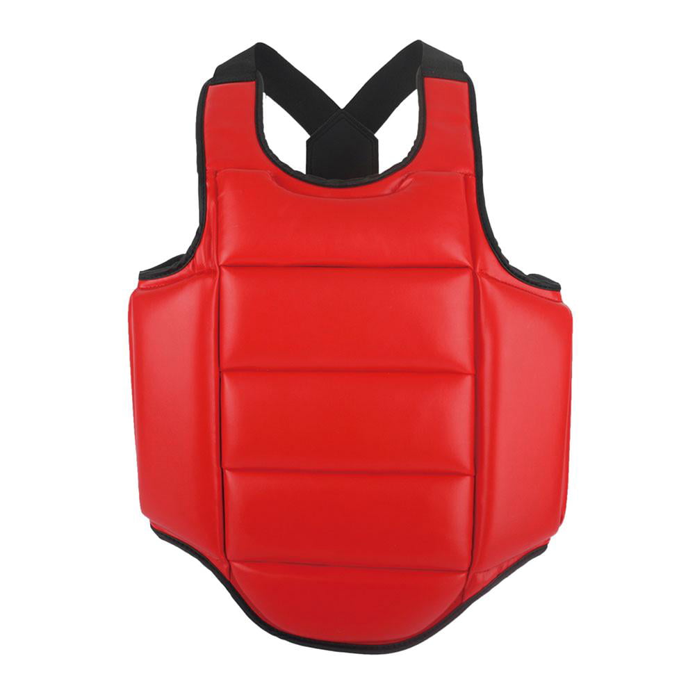 Martial Arts Chest Guard Vest with Hook and Loop Closure for Taekwondo Karate 