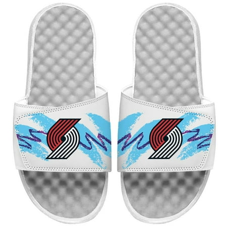 

Youth ISlide White Portland Trail Blazers 90s Paper Cup Slide Sandals