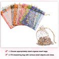 thumbnail image 4 of Uxcell Organza Bags, Sheer Moon Star Mesh Bags Drawstring Gift Bags Bulk Party Favor Bag Jewelry Pouches Multicolor-Gold 4" x 6", 4 of 6