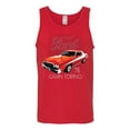 thumbnail image 2 of Wild Bobby, Ford '76 Gran Torino Vintage Car Cars and Trucks Mens Graphic Tank Top, Red, Large, 2 of 3