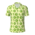 thumbnail image 2 of Daiia Various Lemons Pattern Men’s Polo Shirts,Solid Deck Shirt,Classic Fit, Breathable Cotton Polo for Casual and Sport Wear-3X-Large, 2 of 7