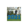 Party City Class of 2021 Giant Blue Plastic Yard Sign Set, With Stakes, Graduation Party Supplies, 4 Piece, 26.5” H