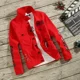 thumbnail image 5 of Abrigo vaquero para hombre, chaqueta vaquera gris estilo hip hop de otoño, ropa de abrigo lavada de corte entallado para hombre, marca de moda, talla grande L al precio más bajo G, 5 of 5