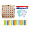 thumbnail image 1 of Juguete de madera Montessori para enhebrar cordones, juego educativo para coche Tigre, 1 of 9