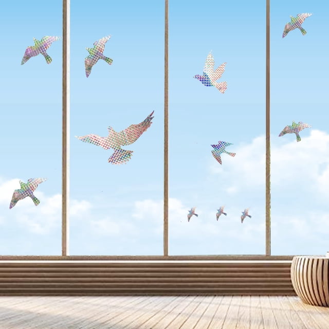 Calcomanías anticolisión para ventanas y pájaros, de vidrio, Protec