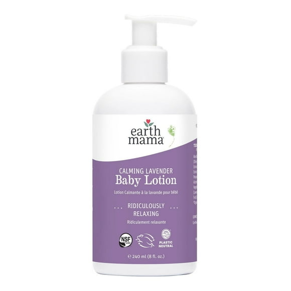 Lotion apaisante pour bébé à la lavande pour l'heure du coucher Earth Mama