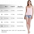 thumbnail image 6 of Pink Basic Women's Satin Silk Tank Top Ladies V-Neck Silky Loose Sleeveless Blouse Tank Shirt, 6 of 6