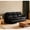 Charcoal, variant on Ellesophas Zero-Wall Design Power Reclining Sofa, Genuine Leather 3-Seat with 3-Motor System and USB-C, Wheat