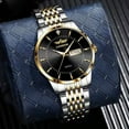 thumbnail image 5 of Men's Waterproof Watch with Calendar - Quartz Movement, Stainless Steel Strap, Non - Mechanical, 5 of 7