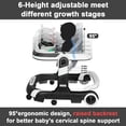 thumbnail image 4 of HAOUUCYIN 5-in-1 Baby Walker with Foot Pads/Handles for Girls Boys, Black, 4 of 10