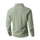 thumbnail image 5 of pstuiky mangas largas para hombre, Camisa de lino con bolsillo y solapa con botones y manga larga de color liso para hombre salir tops m, 5 of 8