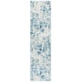 thumbnail image 2 of SAFAVIEH Aston Calanthia Abstract Runner Rug, Ivory/Blue, 2' x 8', 2 of 11