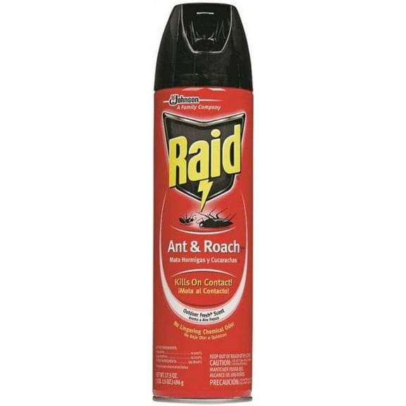 SC Johnson Ant and Roach Killer Spray - Insecticide, Indoor Use - 17.5 oz Can