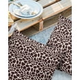 thumbnail image 2 of Outdoor Throw Pillow Cover Animal Giraffe Skin Texture Waterproof Cushion Covers 2 Pack Dark Brown and Khaki Pillow Cases Home Decoration for Patio Garden Couch Sofa, 2 of 6