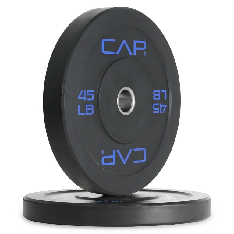 CAP Barbell Olympic Rubber Bumper Plates Pairs Singles by sizes Walmart