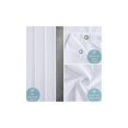 thumbnail image 3 of 1 Pce Rideau de Douche Résistant à la Moisissure Lavable Tissu Imperméable Grand Polyester Rideaux de Douche pour Baignoire Ou Salle de Bain Blanc 200x220cm, 3 of 5