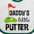 thumbnail image 4 of Inktastic Daddy Little Putter Mini Golf Boys or Girls Baby Bib, 4 of 4