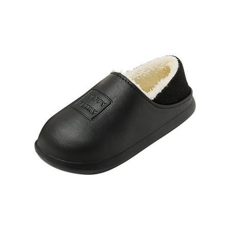 

VKEKIEO Waterproof Cotton Slippers Season Indoor Home Bag And Couple Warm Shoes