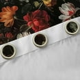 thumbnail image 4 of Feelyou Bohemian Flower Floral Blackout Curtains Set of 2 (52x84 Each), Rustic Plant Botanical Window Curtains, Retro French Style Curtains and Drapes, Living Room Curtains Decor, 4 of 6