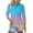 508_Black, variant on Sweet Home Farm 3/4 Sleeve T Shirts for Women Summer Striped Print Tops Collared Button Down Breathable Trendy Tunic V Neck T Shirts Black