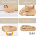 thumbnail image 2 of Women's Thick Platform Cloud Slippers Pink Khaki Khaki, 2 of 5