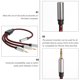 thumbnail image 3 of unbranded Cable Divisor De Audio Universal Rojo Para Auriculares Y Micrófono Con Combinado 35Mm, 3 of 8