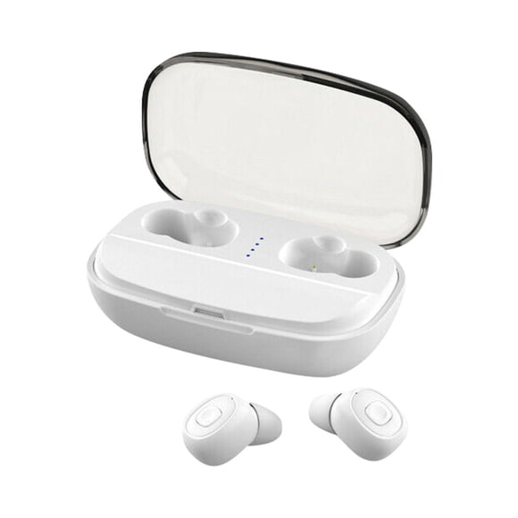 Methold Auriculares inalámbricos Binaural estéreo HIFI auriculares deportivos Mini auriculares de música para juegos compatibles con Bluetooth para Cables de audio/vídeo Blanco