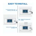 thumbnail image 2 of Thermostat Lock Box with Key Universal Thermostat Cover with Lock, Clear Thermostat Guard for Wall, 2 of 6