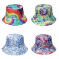 thumbnail image 5 of ZPAQI Double-sided Basin Hat Niche Firework Swirl Fisherman Cap Gift for Christmas, 5 of 13