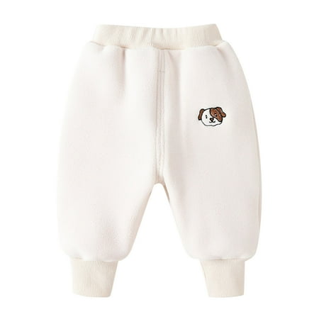 

Toddler Children Kids Baby Boys Girls Thicken Thermal Cartoon Animals Pants Trousers Outfits Clothes