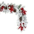 thumbnail image 2 of Vickerman 6' x 16" Flocked Artificial Christmas Garland, Unlit, 2 of 7