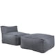thumbnail image 1 of Sillon Puff con Taburete Ferrara Gris Kessa Muebles, 1 of 5