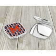 thumbnail image 3 of Letter M Football Orange Blue and white Compact Mirror CJ1066-MSCM, 3 of 4