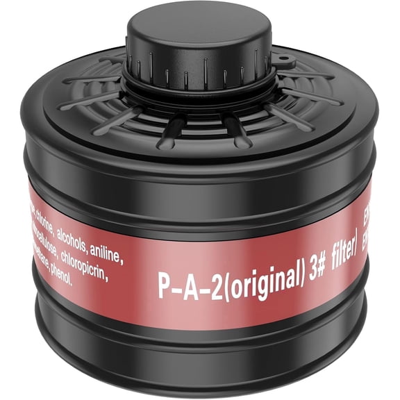 XINBTK 40MM Gas Mask Filters, 40mm Respirator Activated Carbon Filters for Full Face Respirator Mask Against Formaldehyde, Organic Vapor, Chemical, Dust, Spray, Welding