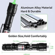 GJX [Professional] Rechargeable Green Laser Pointer High Power Green Beam Laser Light Long Distance Range For TV/LED/LCD Screens Tactical Flashlights Presentation Office/Outdoors/Astronomic
