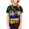 thumbnail image 1 of T-Shirt à Manches Courtes Style Cool Mignon pour Enfants Adolescents Filles Garçons, 1 of 5