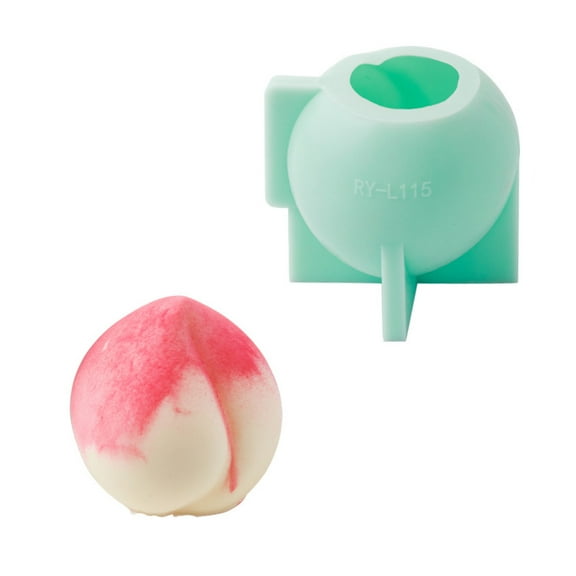 Dishwasher Safe Peach Shaped Silicone Mold For Ice Cream Cake Decorating Kitchen Tool Desser Baking Accessory