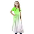 thumbnail image 6 of Ashirexll Summer Dresses for Teens, Girls Dresses Size 10-12, Girls Summer Dress with Pockets Fashion Gradient Color Short Sleeve Round Neck Long Dress for Children 4-14, 6 of 7