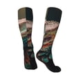 thumbnail image 5 of Lsque Realistic Colorful Chameleon Printed Crew Socks Men's Women's LightWeight Thin Casual Calf Socks ,Knee High Socks,Cotton Socks, 5 of 9