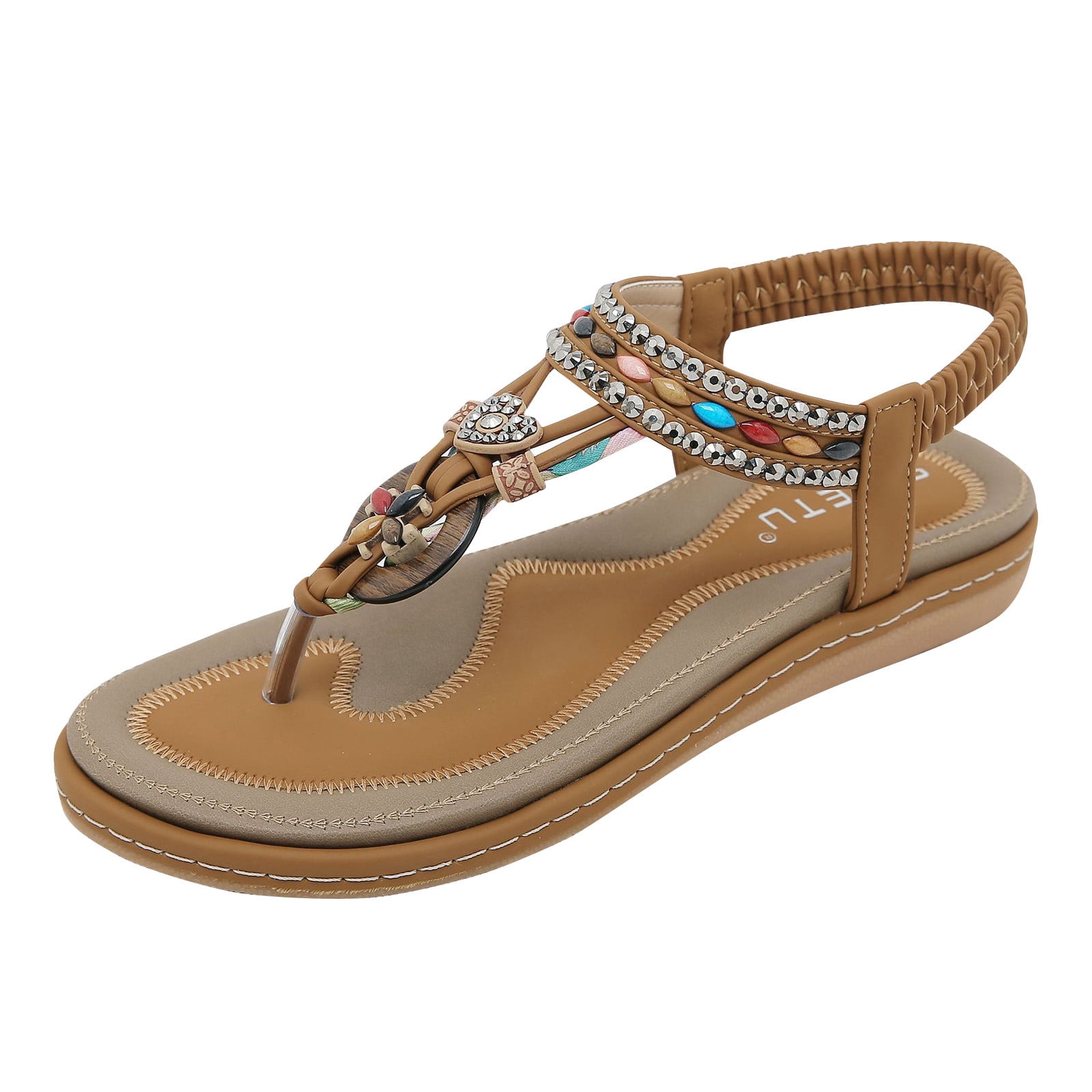 Lovskoo 2024 Women's Sandals Open Toe Slingback Flip-Flops