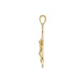 thumbnail image 4 of 10K Yellow Gold Cross Crucifix Pendant Necklace with Chain, 4 of 4