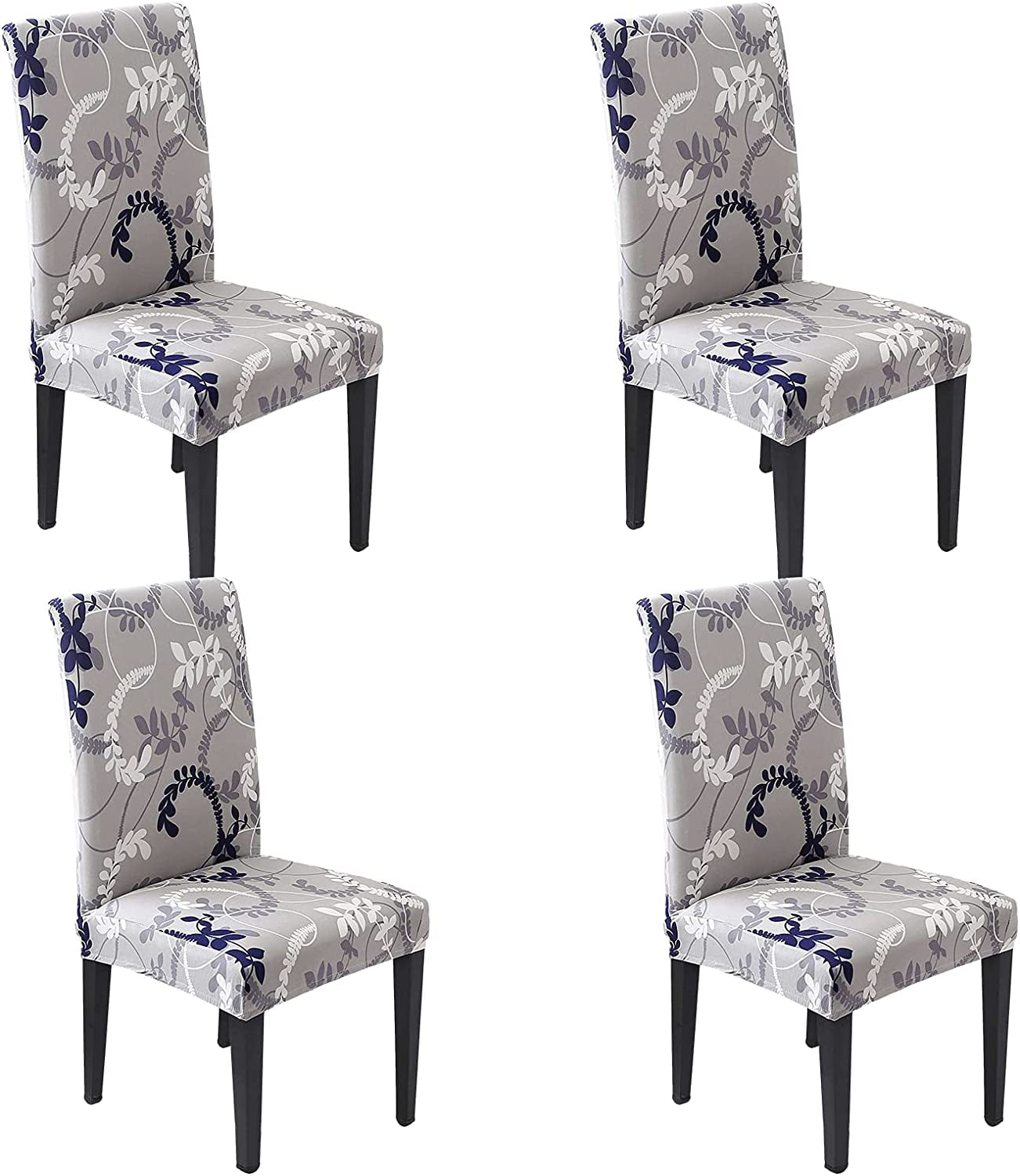 4x Slipcover Dining Chair Chairs Slip Covers Removable Stretch Elastic Protector 