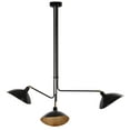 thumbnail image 3 of Safavieh Lewis 3-Light Mid-Century Metal Pendant Lamp, Black, 3 of 6