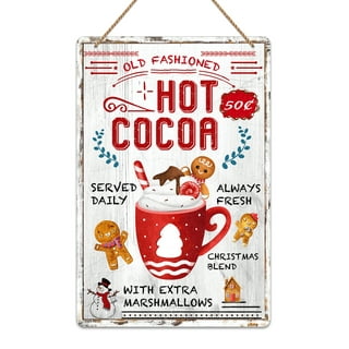 WaaHome Hot Cocoa Bar Kit Hot Cocoa Bar Sign Hot Chocolate Bar