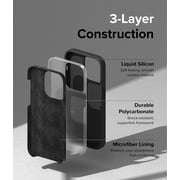 Ringke Silicone Case Compatible with iPhone 14 Pro Max Case 6.7 Inches - Black