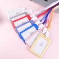 thumbnail image 2 of Miangastore Badge Holder Lanyard Hanging Rope Holder for Work Chest School Brand ID (Grayish Blue), 2 of 8