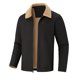 thumbnail image 2 of Ceisia Men's casual solid color fleece lapel zipper jacket pocket Gift long sleeve outerwear, 2 of 4